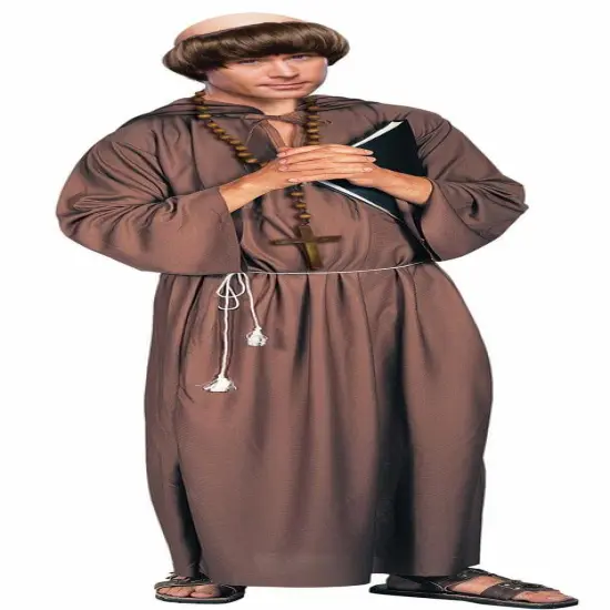 Brown Monk Robe Costume Adult {1}
