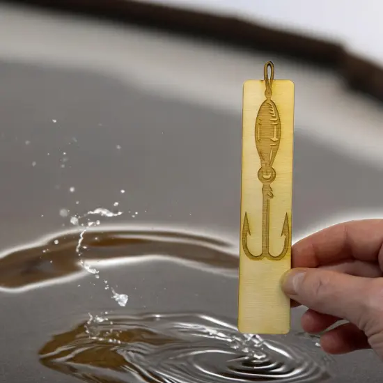 Bookmark - Fish Hook - Birch wood {6}