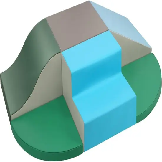 Soft Climb and Crawl Activity Play Set,Safe Soft Foam Block for Preschoolers,Toddlers, Baby, Kids Crawl and Climb,Lightweight Foam Shapes for Climbing, Crawling and Sliding (Pink) Colorful {3}