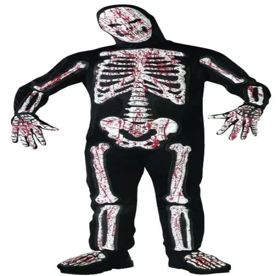 Bloody Skelebones Costume Adult {1}