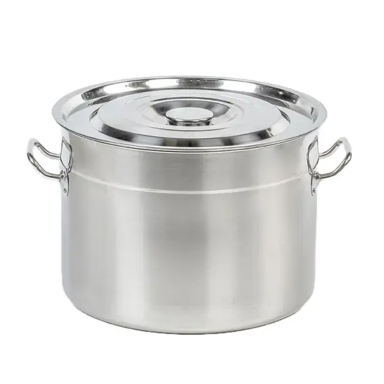 Lehman's Stainless Water Bath Canner Stockpot with Canning Rack 20 Quart {1}
