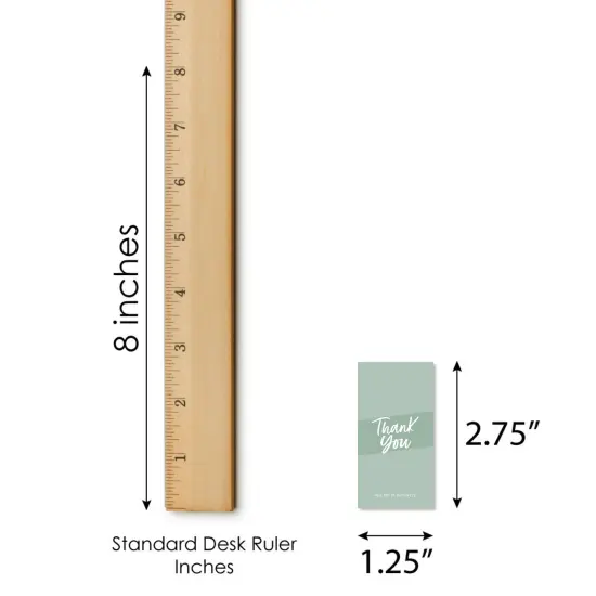 Big Dot of Happiness Sage Green Elegantly Simple - Mini Candy Bar Wrapper Stickers Party Small Favors 40 Ct {6}