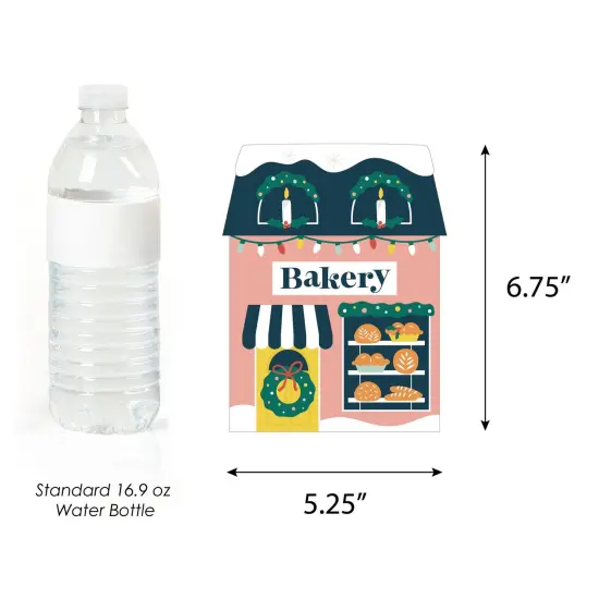 Big Dot of Happiness Christmas Village - Decorations DIY Holiday Winter Houses Essentials - Set of 20 {6}