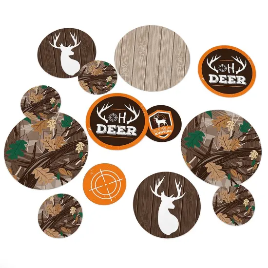 Big Dot of Happiness Gone Hunting - Deer Hunting Camo Baby Shower or Birthday Party Giant Circle Confetti - Party D&eacute;cor - Large Confetti 27 Count {1}