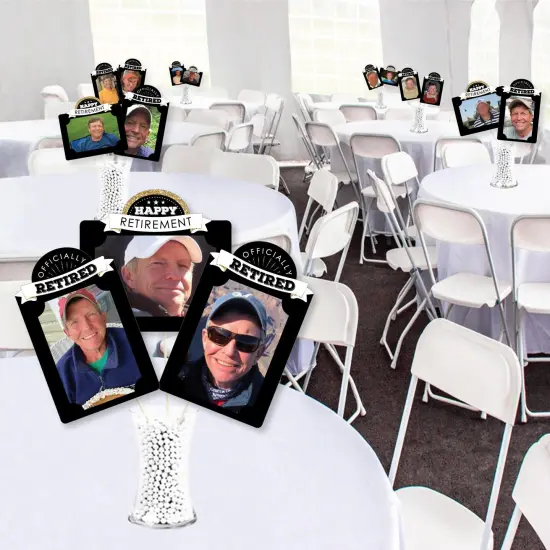 Big Dot of Happiness Happy Retirement - Retirement Party Picture Centerpiece Sticks - Photo Table Toppers - 15 Pieces {4}
