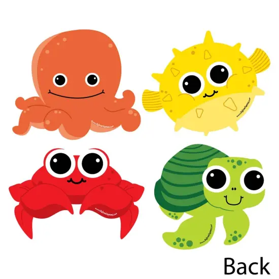 Big Dot of Happiness Under the Sea Critters - Decorations DIY Birthday Party or Baby Shower Essentials - Set of 20 {4}