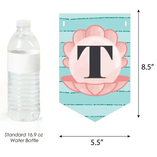 Big Dot of Happiness Trading The Tail for A Veil - Mermaid Bachelorette Party or Bridal Shower Bunting Banner - Bachelorette Party Decorations {4}