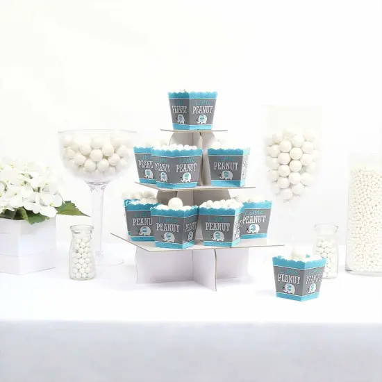 Big Dot of Happiness Blue Elephant - Party Mini Favor Boxes - Boy Baby Shower or Birthday Party Treat Candy Boxes - Set of 12 {3}