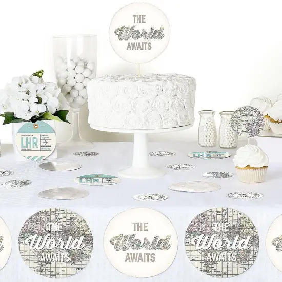 Big Dot of Happiness World Awaits - Travel Themed Party Giant Circle Confetti - Party Decorations - Large Confetti 27 Count {6}