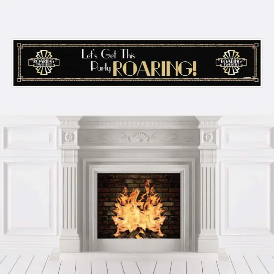 Big Dot of Happiness Roaring 20's - 1920s Art Deco Jazz Decorations Party Banner {1}