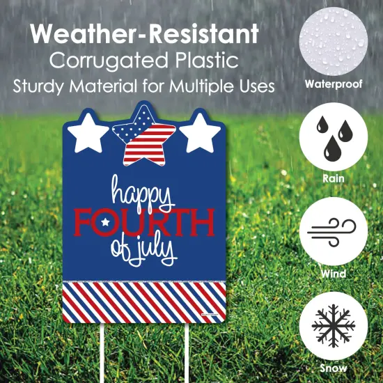 Big Dot of Happiness 4th of July - Independence Day Party Decorations - Happy Fourth of July Yard Sign {4}