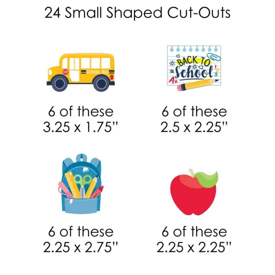 Big Dot of Happiness Back to School - First Day of School Classroom DIY Decorations - Clothespin Garland Banner - 44 Pieces {7}