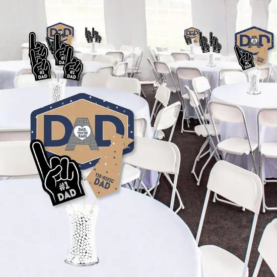 Big Dot of Happiness My Dad is Rad - Father's Day Party Centerpiece Sticks - Showstopper Table Toppers - 35 Pieces {3}