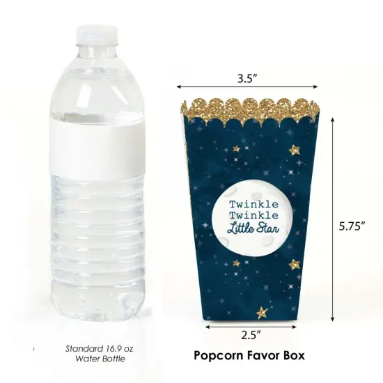 Big Dot of Happiness Twinkle Twinkle Little Star - Baby Shower or Birthday Party Favor Popcorn Treat Boxes - Set of 12 {3}