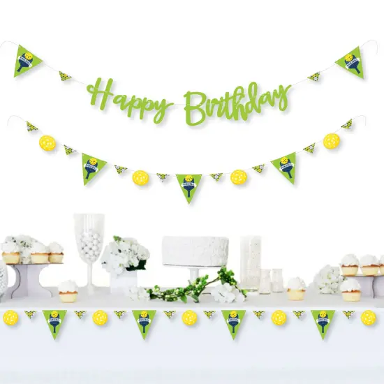 Big Dot of Happiness Let&rsquo;s Rally - Pickleball - Birthday Party Letter Banner Decoration - 36 Banner Cutouts and Happy Birthday Banner Letters {3}
