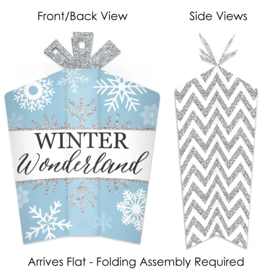 Big Dot of Happiness Winter Wonderland - Table Decorations - Snowflake Holiday Party and Winter Wedding Fold and Flare Centerpieces - 10 Count {3}