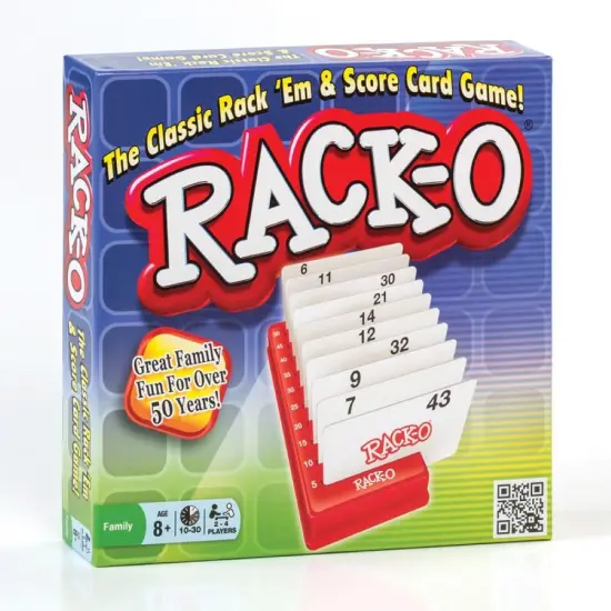 Winning Moves RACK-O Retro Rack Em and Score Card Game 2 to 4 Player {1}