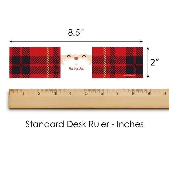 Big Dot of Happiness Jolly Santa Claus - Christmas Party Water Bottle Sticker Labels - Set of 20 {6}