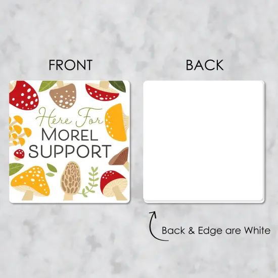 Big Dot of Happiness Wild Mushrooms - Funny Red Toadstool Party Decorations - Drink Coasters - Set of 6 {7}