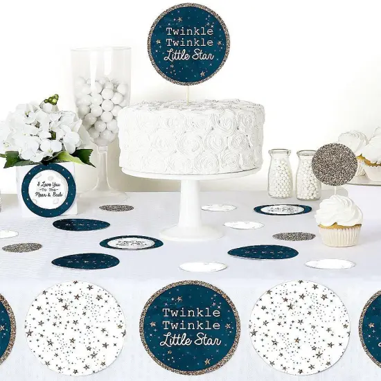 Big Dot of Happiness Twinkle Twinkle Little Star - Baby Shower or Birthday Party Giant Circle Confetti - Party Decorations - Large Confetti 27 Count {6}
