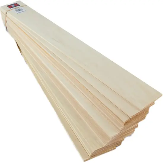 Midwest Products Basswood Sheet 24"-3/32"X3" {2}