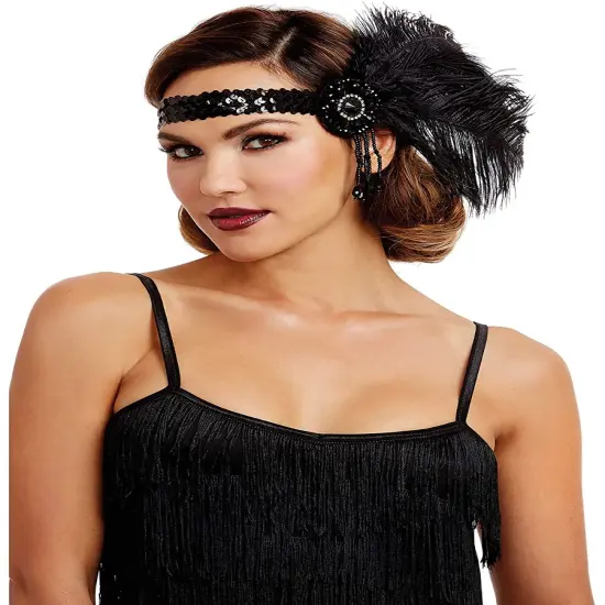 20s Flapper Headband Finely Detailed Costume Accessory {1}