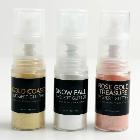 Shine Dessert Glitter: Set of 3 Edible Glitter Pumps *Best Selling* {1}