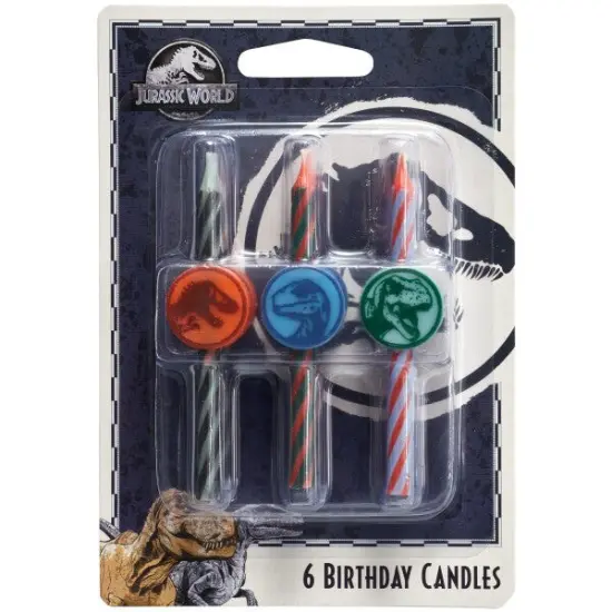 Jurassic World Icon Character Candles, 6pc {1}