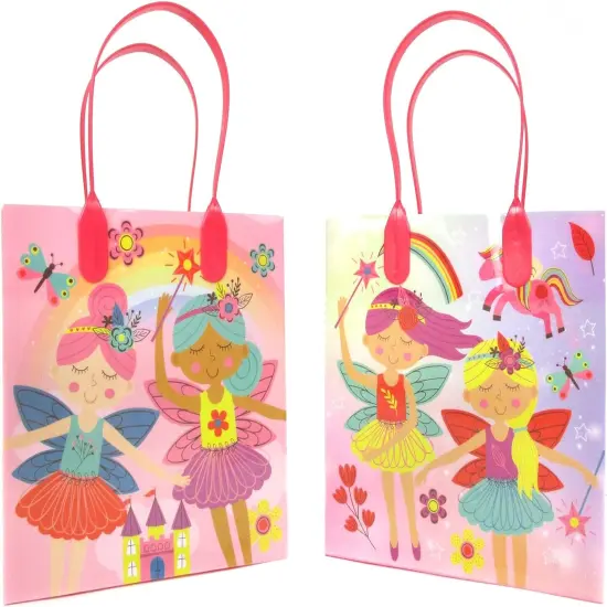 TINYMILLS Magical Fairies Themed Party Favor Bags Goodie Bags, 12 Pack {2}