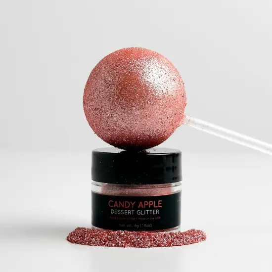 Shine Dessert Glitter: "Candy Apple" - Red Edible Dessert Glitter {1}