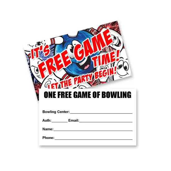 Party Lane Free Game Passes | Exclusive 3 1/2 in x 2 in | Raheev&reg; {2}
