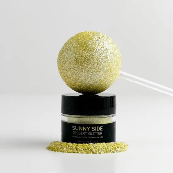 Shine Dessert Glitter: "Sunnyside" - Yellow Edible Dessert Glitter {1}