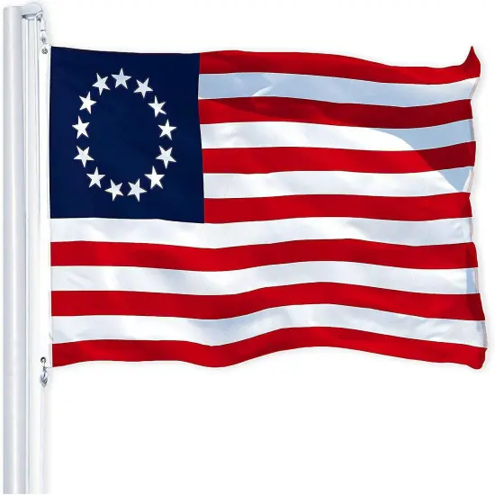 G128 Betsy Ross Historical American Flag 3x5 feet Printed 150D Quality Polyester {1}