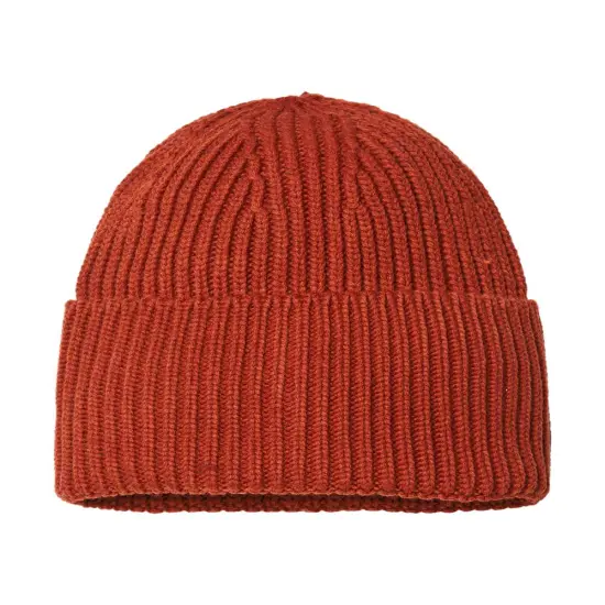 Atlantis Headwear&reg; Sustainable Chunky Rib Cuffed Beanie Rusty {1}