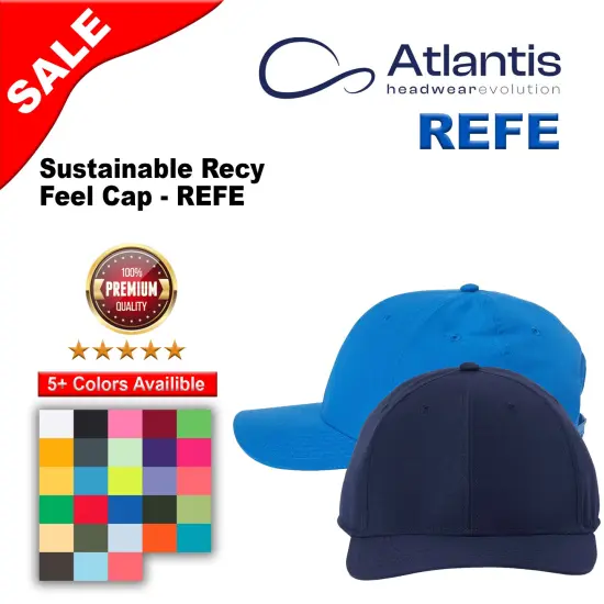 Atlantis Headwear&reg; Sustainable Recy Feel Cap Black {2}