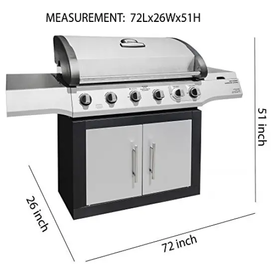 G128 Don't Tread On Me Gadsden Grill Cover | 72 inch | Gas Grill Cover Waterproof, UV Resistant BBQ Grill Cover, Fits Most Brands of Grills {6}