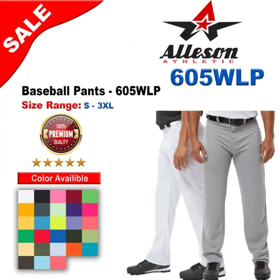 Alleson Athletic&reg; Baseball Pants White {2}