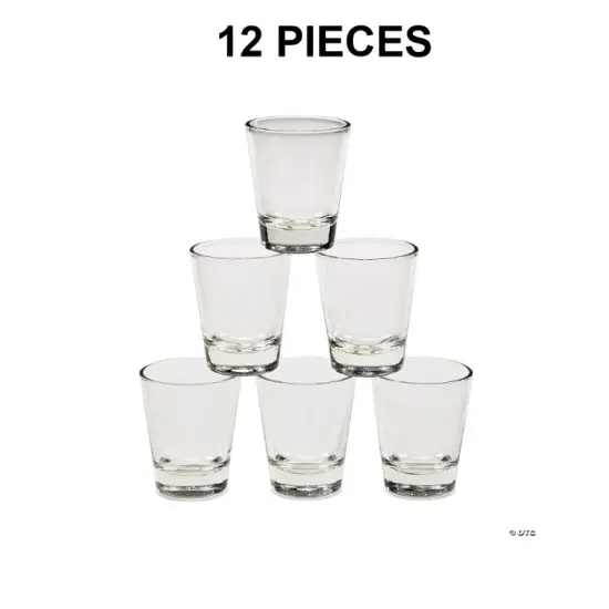 Clear Glass Shot Glasses - 12 Ct. {1}