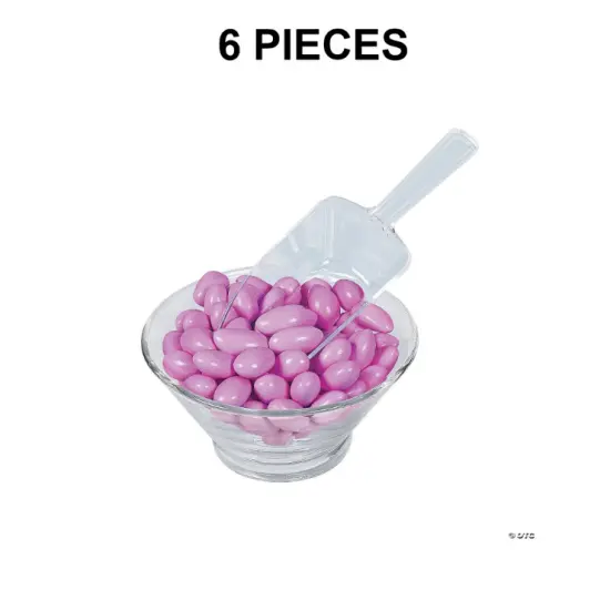 Bulk 6 Pc. Clear Candy Scoop Set {1}