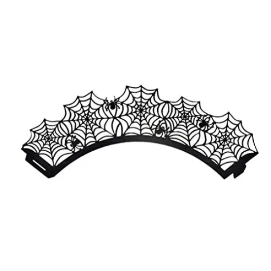Halloween Cupcake Wrappers,Spider Web Cupcake Wrapper,Halloween Party Decorations Supplies 36Pcs {5}