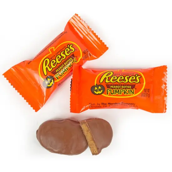 54 Pcs Halloween Pumpkin Reese's Peanut Butter Cups Candy (2 lb) {1}