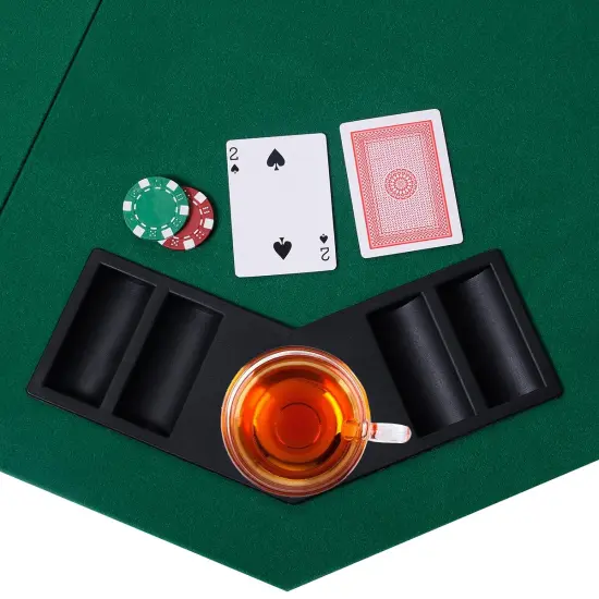 48 Inch 8 Players Octagon Fourfold Poker Table Top {1}