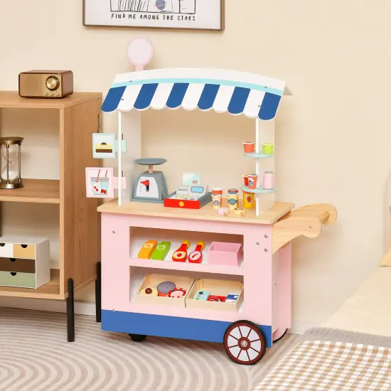 Toy Cart Play Set with POS Machine and Lovely Scale {2}