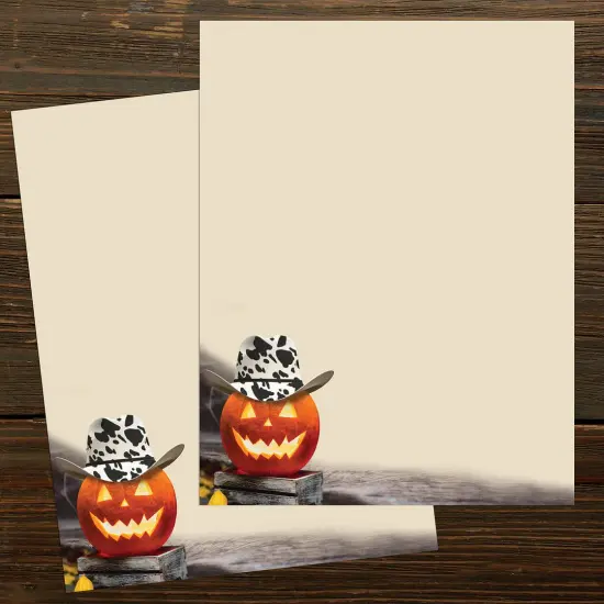 Great Papers! Cowboy Hat Pumpkin Letterhead, for Invitations, Announcements and Personal Messages, Printer Friendly 8.5" x 11", 50 Pack (2023034) {2}