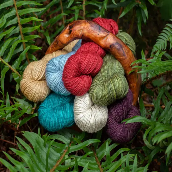 Living Dreams Purity: Organic Merino DK Yarn. Pacific Northwest Hand Dyed. Pond {3}