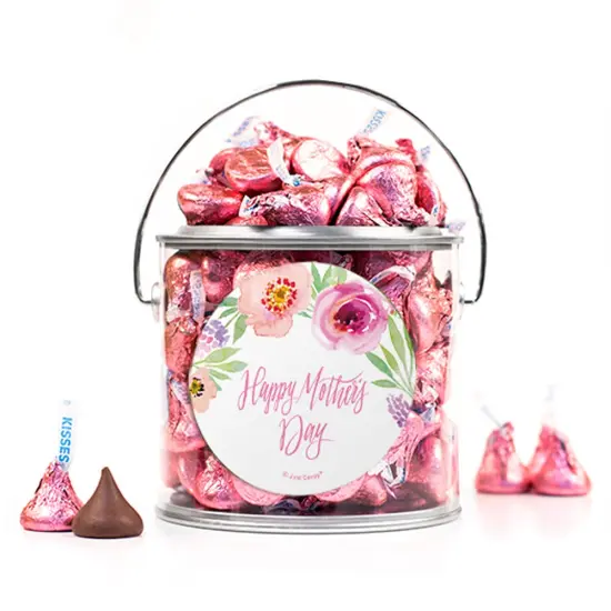 Mother's Day Candy Gift with Hershey's Kisses Milk Chocolate - By Just Candy {1}