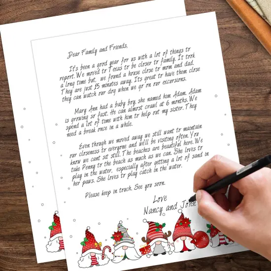Great Papers! Holiday Gnomes Foil Letterhead, for Invitations, Announcements and Personal Messages, Printer Friendly 8.5" x 11", 25 Pack (2023042) {4}