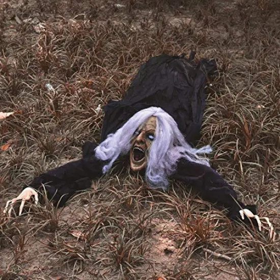 FUN LITTLE TOYS Halloween Décor Groundbreaker Zombie, Scary Outdoor Halloween Decoration {1}