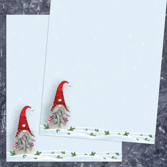 Great Papers! Snow Gnome Holiday Letterhead, Invitations and Announcements, Printer Friendly, 8.5"x11", 50 Pack {2}