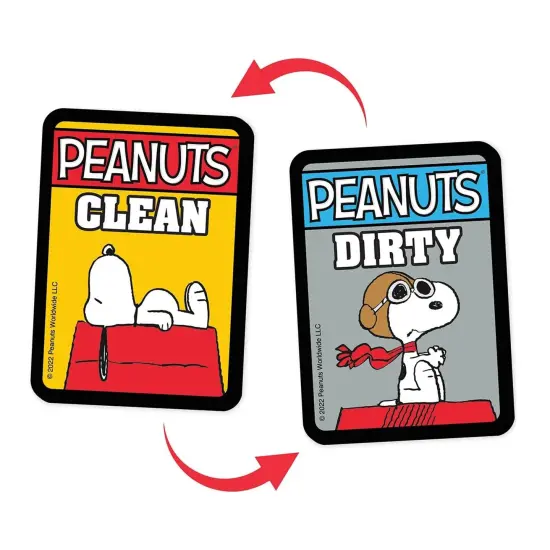 Peanuts Snoopy & Ace Double-Sided Dishwasher Magnet {1}